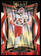 Marquise Brown 2024 Panini Select #81 Black & Red Prizm Shock Kansas City Chiefs