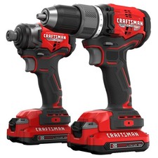 CRAFTSMAN V20 Brushless Cordless 2-Tool Kit w/2 Batteries & Charger (CMCK211C2)