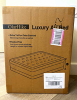 OlarHike Luxury Air Bed Single 46cm Firm Beige Flocked Top 191x99cm