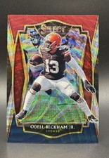 2020 Panini Select Premier Level Tri-Color Prizm /199 Odell Beckham Jr #124