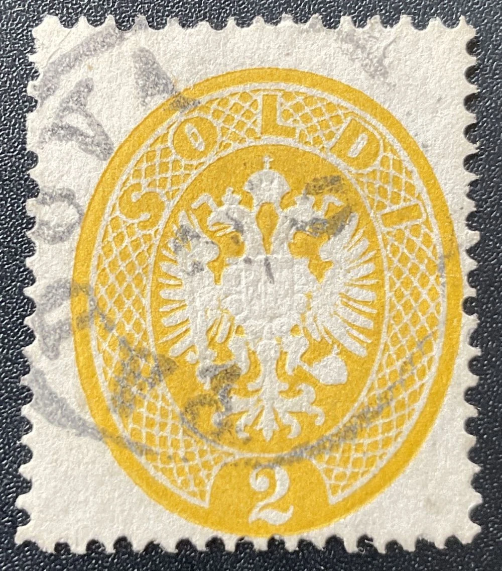 ÖSTERREICH L+V 1863 14 gestempelt TADELLOS BEFUND VÖB (N4743