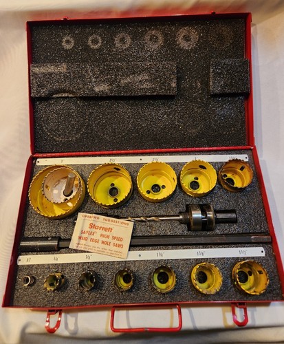 STARRETT K291 INDUSTRIAL FASTCUT BI-METAL HOLE SAW KIT