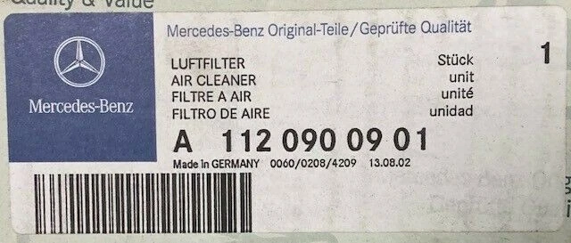 Filtro de aire Chrysler Crossfire 2004-2008 A1120900901 - NUEVO OEM Foto 4 de 4