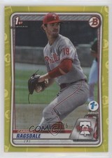 2020 Bowman Draft 1st Edition Yellow Foil /75 Carson Ragsdale #BD-145 9hx