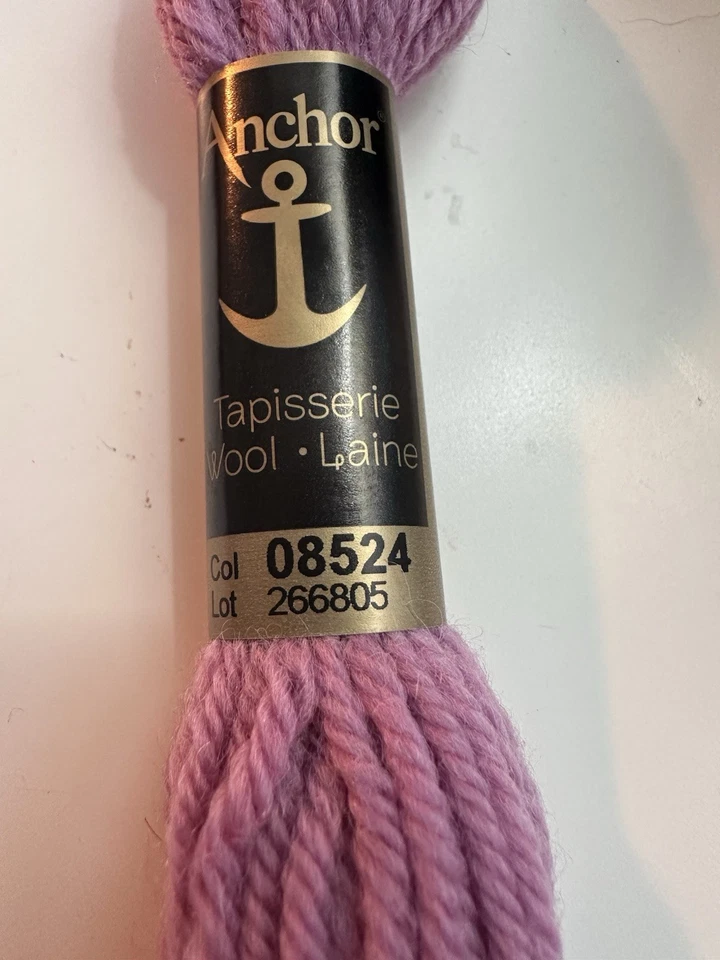 Anchor Tapestry Wool (Tapisserie) 10m Skein - Shade No. 08524 Heliotrope Purple - Image 2 of 4
