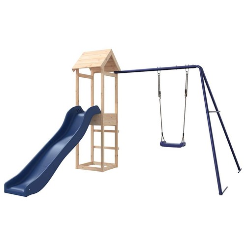 Playhouse with Slide Swing Outdoor Playground Equipment Climbing Frame vidaXL - Bild 2 von 21