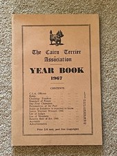 RARE "THE CAIRN TERRIER ASSOCIATION YEARBOOK" DOG BOOK 1ST 1967 80 PAGES
