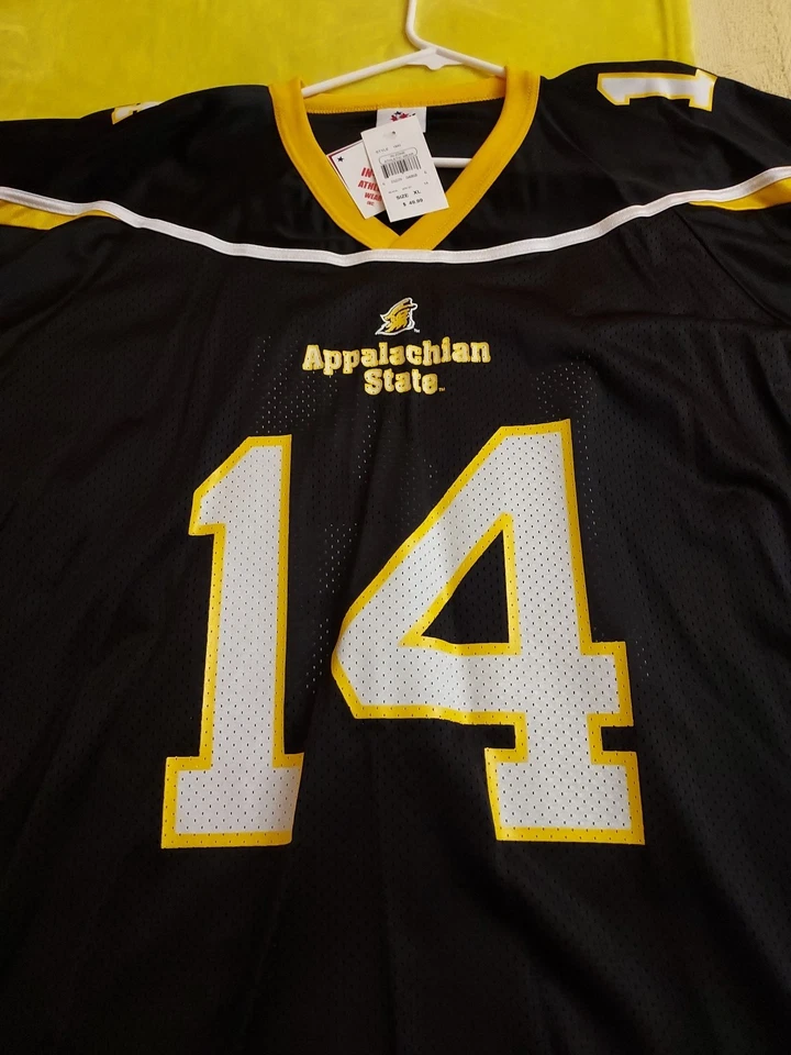 Camiseta de fútbol americano de los Apalaches de colección XL #14 Armanti Edward's y sombrero NUEVA Foto 2 de 4