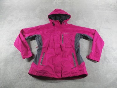 Columbia Jacket Womens Medium Pink Omni-Tech Omni-Heat Hooded Ski Insulated