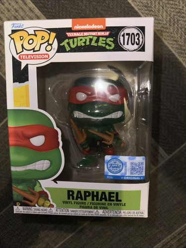 FUNKO POP! RAPHAEL #1703 TRANSLUCENT | TMNT Ninja Turtles | Nickelodeon