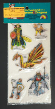 Advanced Dungeons and Dragons 1983 TSR Hobbies Puffy Stickers 1460 New D  D