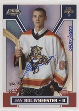 2002-03 Pacific Exclusive 821/1000 Jay Bouwmeester #198 Auto 4rn