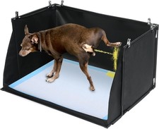 Elegant Indoor Dog Potty with Elevated Sides - 33.8" L x 28" W for Large Breeds