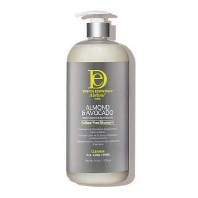 Natural Almond & Avocado Moisturizing & Detangling Sulfate-Free Shampoo, 32 O...