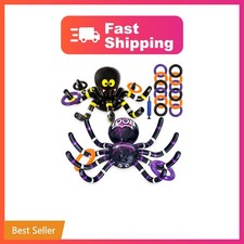 Max Fun 2 Pack Inflatable Spiders Halloween Ring Toss Game Set