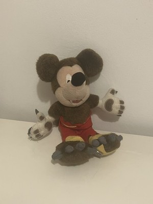 Vintage Werwolf Mickey Mouse weiche Plüsch Beanie Spielzeug 2001 Halloween Walt Disney