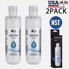 2 Pack LG LT1000P Refresh Refrigerator Ice Water Filter ADQ747935 GF-D706BSL USA