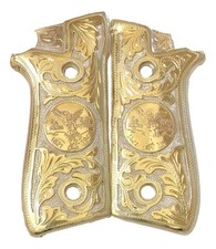 Empuñadura Cachas Taurus Pt92 & Pt58 Hc Plus 50hl Gold Centenario HECHA EN MÉXICO