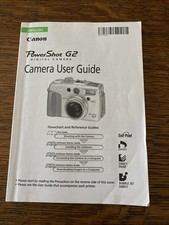 Canon PowerShot G2 Digital Camera User's Guide Instruction Manual in English