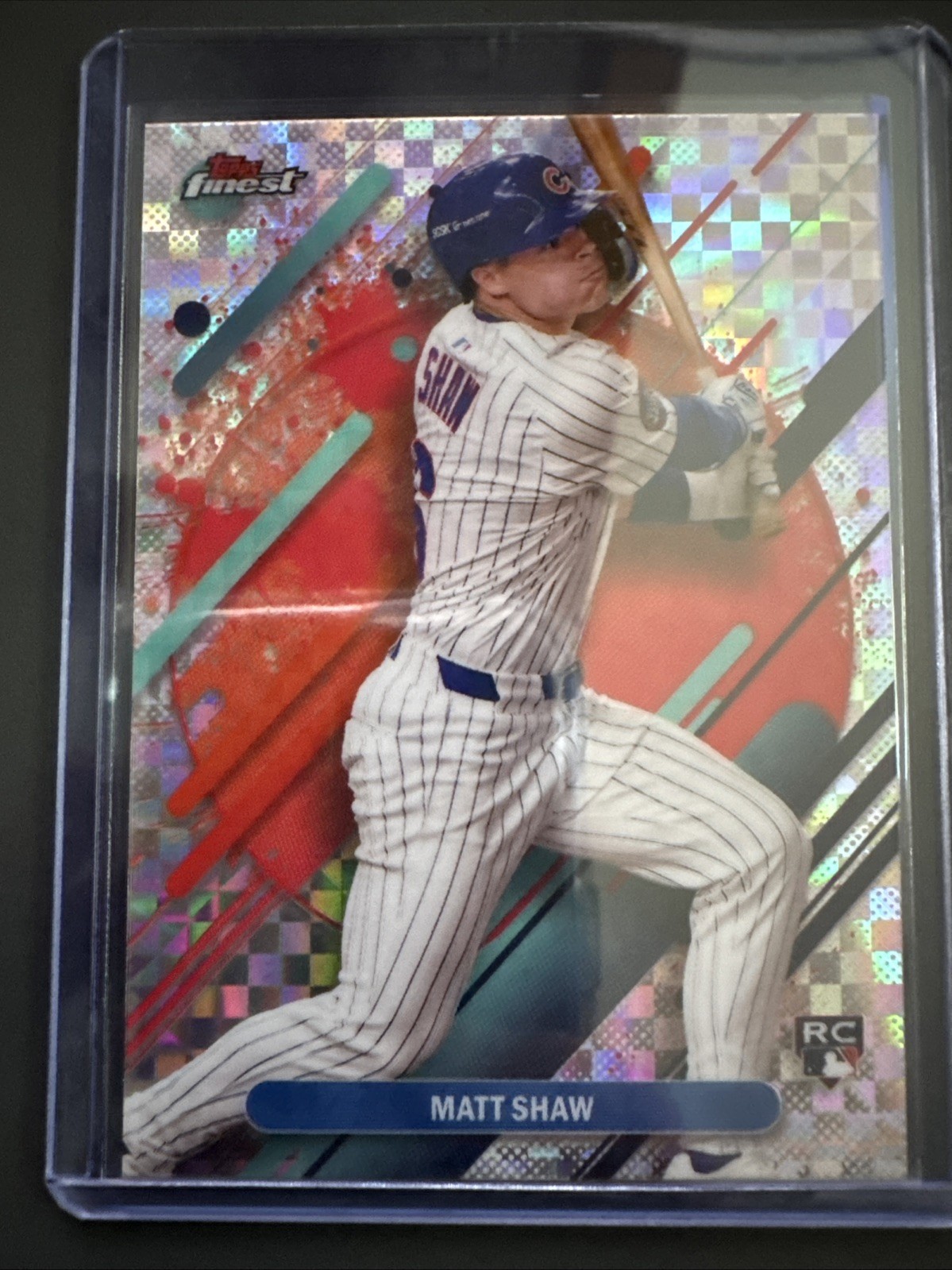 2025 Topps Finest Checkerboard Matt Shaw Rare RC Rookie #265 Chicago Cubs