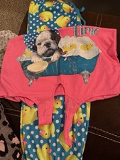 Girls Justice Size 12 Pj Set Shirt and Capri Ducky Pants NWOT