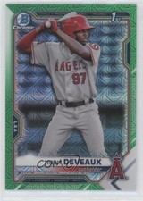2021 Bowman Chrome Prospects Mega Box Green Mojo Refractor /99 Trent Deveaux k4s
