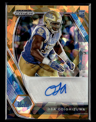 Osa Odighizuwa 2021 Prizm Draft Picks Gold Ice Prizm Auto