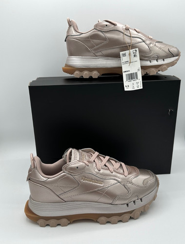 Reebok x Cardi B Shoes Classic Leather Rose Gold Champagne Size 6 and 6.5