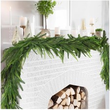 9 FT 270 CM  Norfolk Pine Artificial Christmas Faux Greenery Garland wreath
