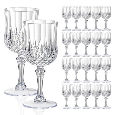 Copas de plástico Copas de vino de plástico 7oz Transparente Desechable