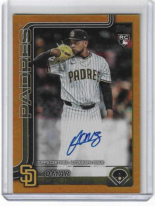 Omar Cruz 2025 Topps Update Real One Gold Foil Auto Rookie /50 $1.50 SHIPPING