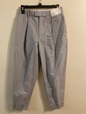 NWT Uniqlo Ines De La Fressange Plaid Cotton Tucked Tapered Pants Size 2