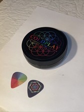 Coldplay A Head Full of Dreams Tour 2 Guitar Picks & Mirrored Compact Last One!