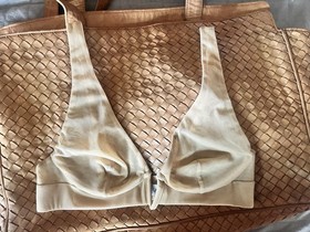 La Perla Tan Cream Light Wireless Bra Made in Italy Size 2 or USA 34