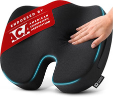 Seat Cushion Memory Foam Chair Pad for Tailbone Pain Relief
