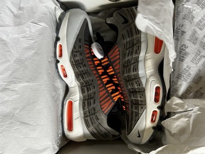 Nike Air Max 95 Sneakers by Kim Jones Black/Total Orange, Men's Size 9
