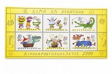 Netherlands Kinderpostzegelactie 2000 Complete Set Sheet Booklet Numbered