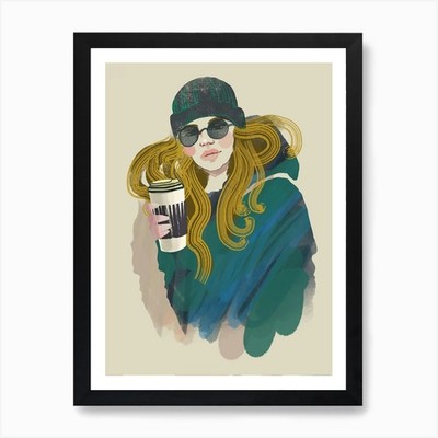 Morgenkaffee Kunstdruck gerahmt Wandbild Poster Leinwanddruck Bild