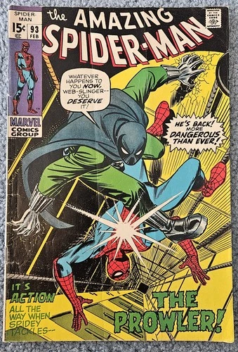 Amazing Spider Man #93 1970 VG Read Cond,  Light Yellowing, See Pics