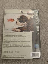 2021 DIMENSIONS COUNTED CROSS-STITCH KIT  DOG BOWL  