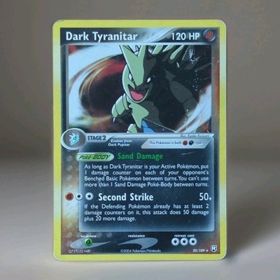 Dark Tyranitar Holo Pokemon Karte Englisch 20/109 EX Team Rocket Returns