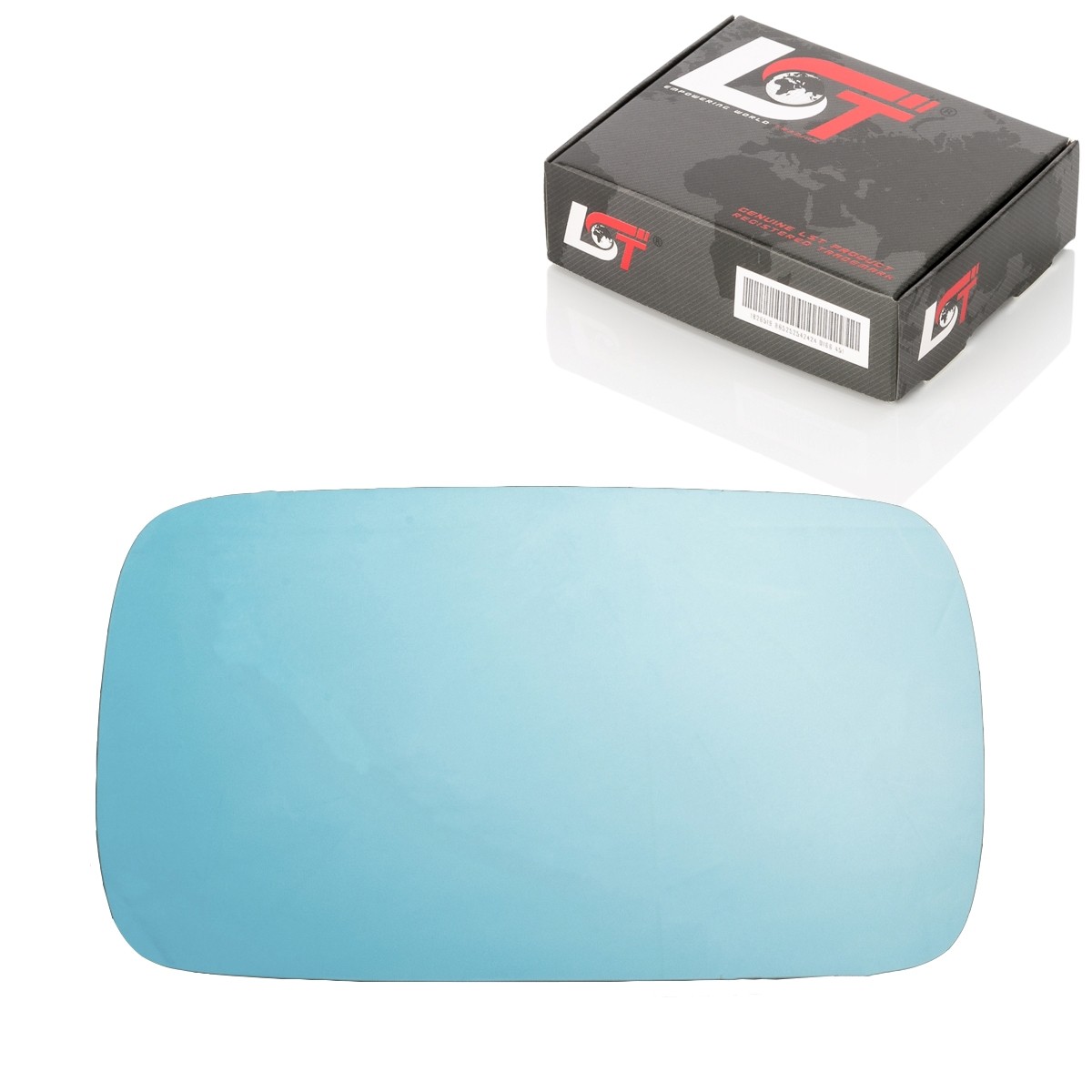 Exterior Mirror Glass for Gluing Right Convex Blue Tinted for BMW 5 Series E28