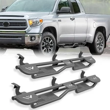 For Toyota Tundra Double Cab 2007-2021 3-Raised Steps Side Running Boards