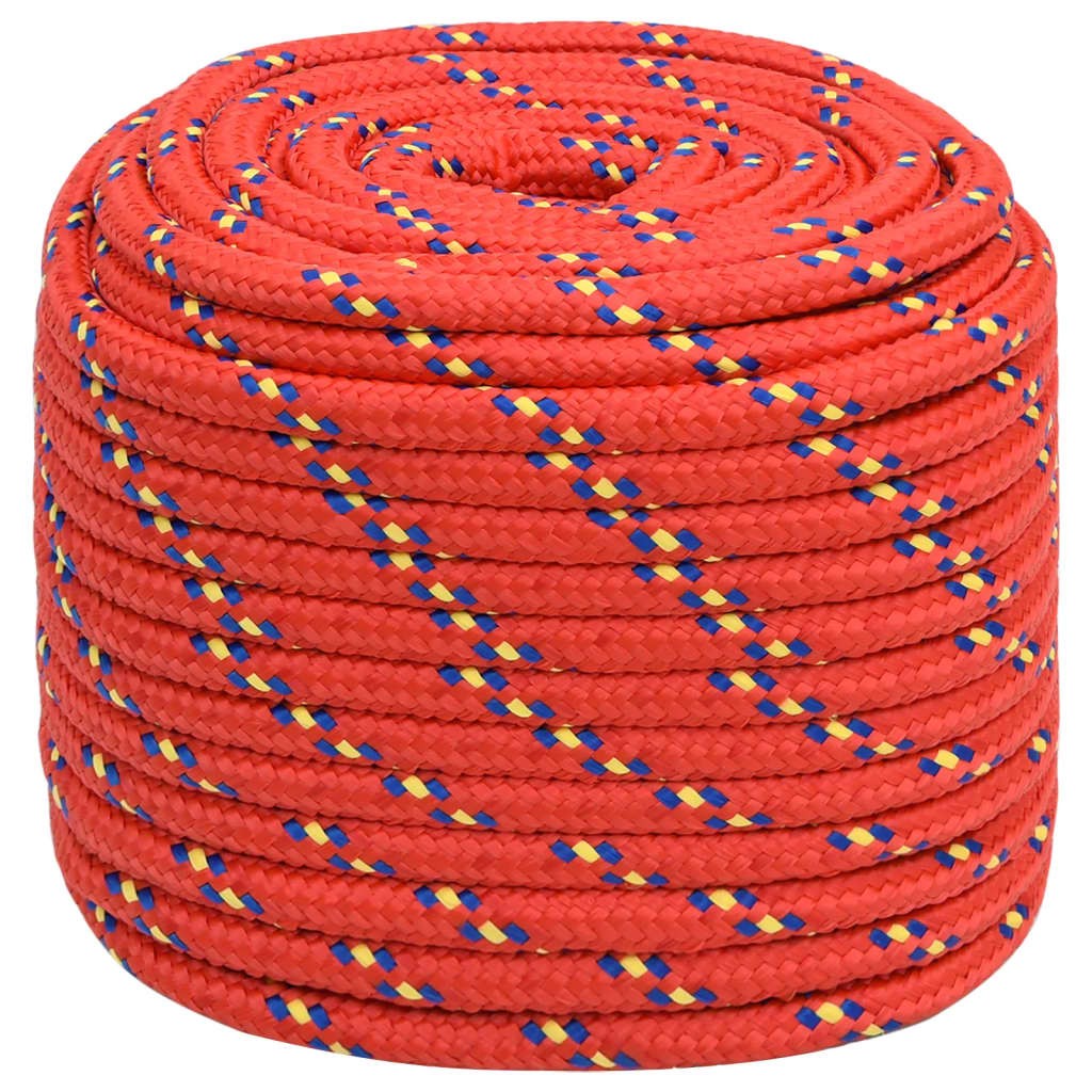 Corda Nautica 18mm Rossa 25m in Polipropilene - Alta Tenacità - 2