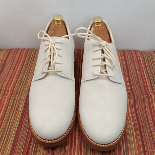 Brooks Brothers Oxford Classic Herren 9,5 D Creme NuBucks Wildleder - Bild 2 von 12
