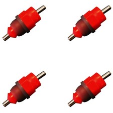 4 Chicken Waterer Push In Poultry Nipples Drinker Bird Drink Water Fowl Chook