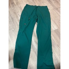Greys Anatomy by Barco Womens Scrub Pants Medium Hunter Green Drawstring Cargo