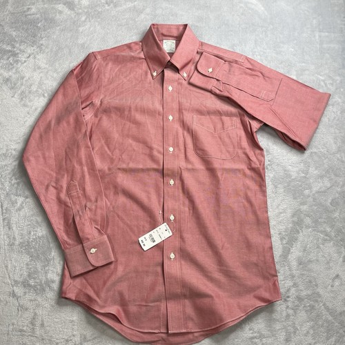 NWT Brooks Brothers Mens 14.5 32 Milano Fit For Print Long Sleeve Button Down - Picture 2 of 11