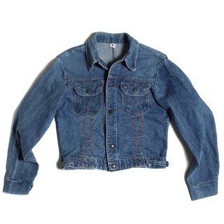 Chaqueta de camionero de mezclilla TUF NUT vintage de los años 60 para mujer ajuste modificado
