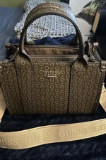 Guess handbag, purse with G logo all over